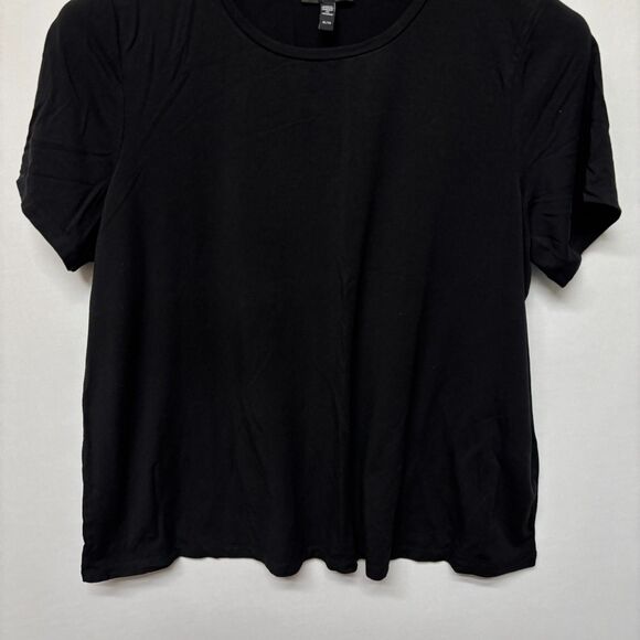 Eileen Fisher Short Sleeve Tee T-Shirt Top XL X-Large Tencel Lyocell C025 -29 - Picture 8 of 10